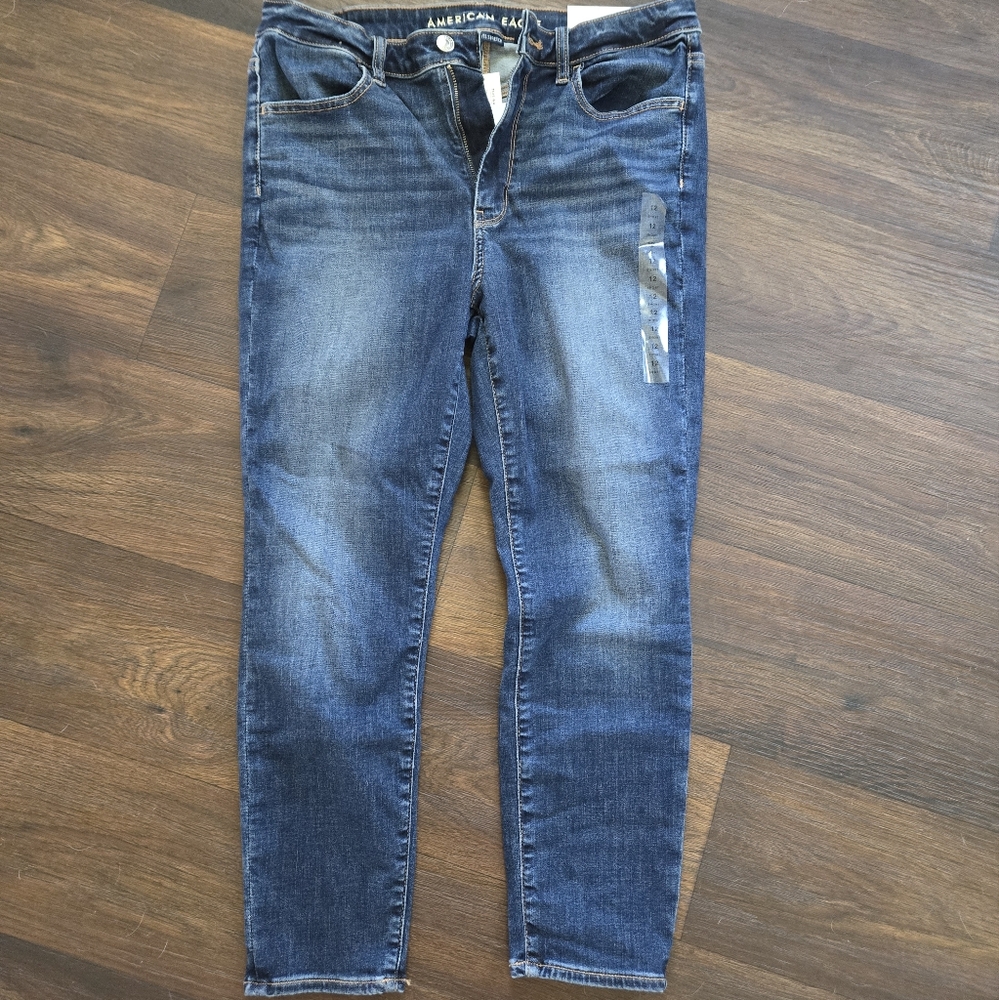 American Eagle High-Rise Jegging Crop Next Level Stretch Size 12 Short
